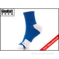 Navy Blue Quarter Dri Fit Custom Athletic Socks , Big Size